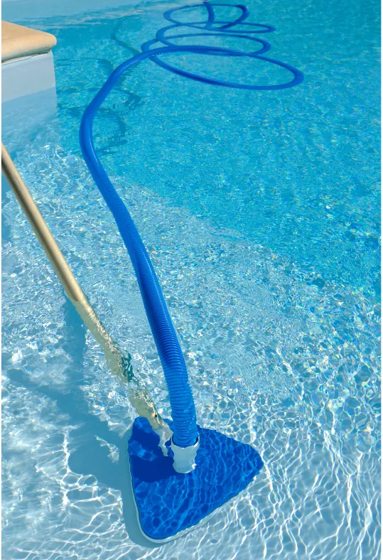 A picture of a close up of clean water in a pool.